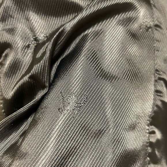 Leather jacket with faux Chinchilla trim - Picture 5 of 9